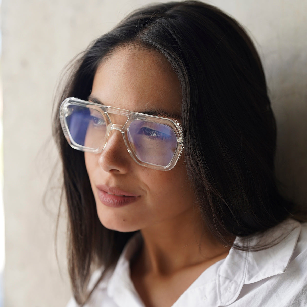 Anteojos Filtro Luz Azul Lyon Translucido