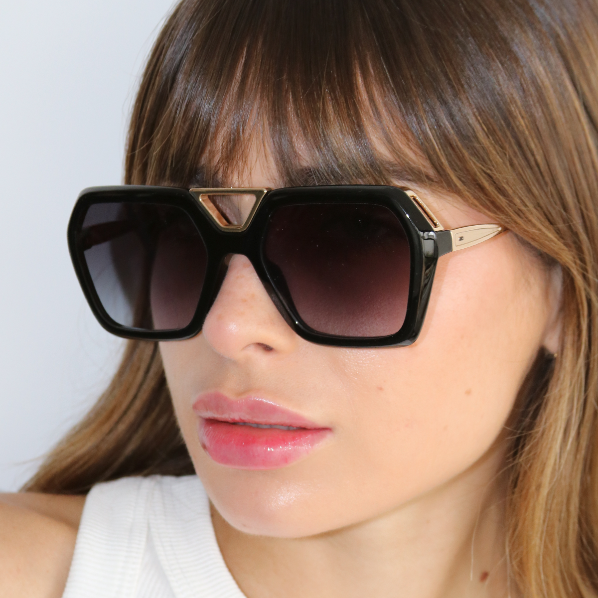 London Negro Brillo Lente Gris Degrade - imagen 4