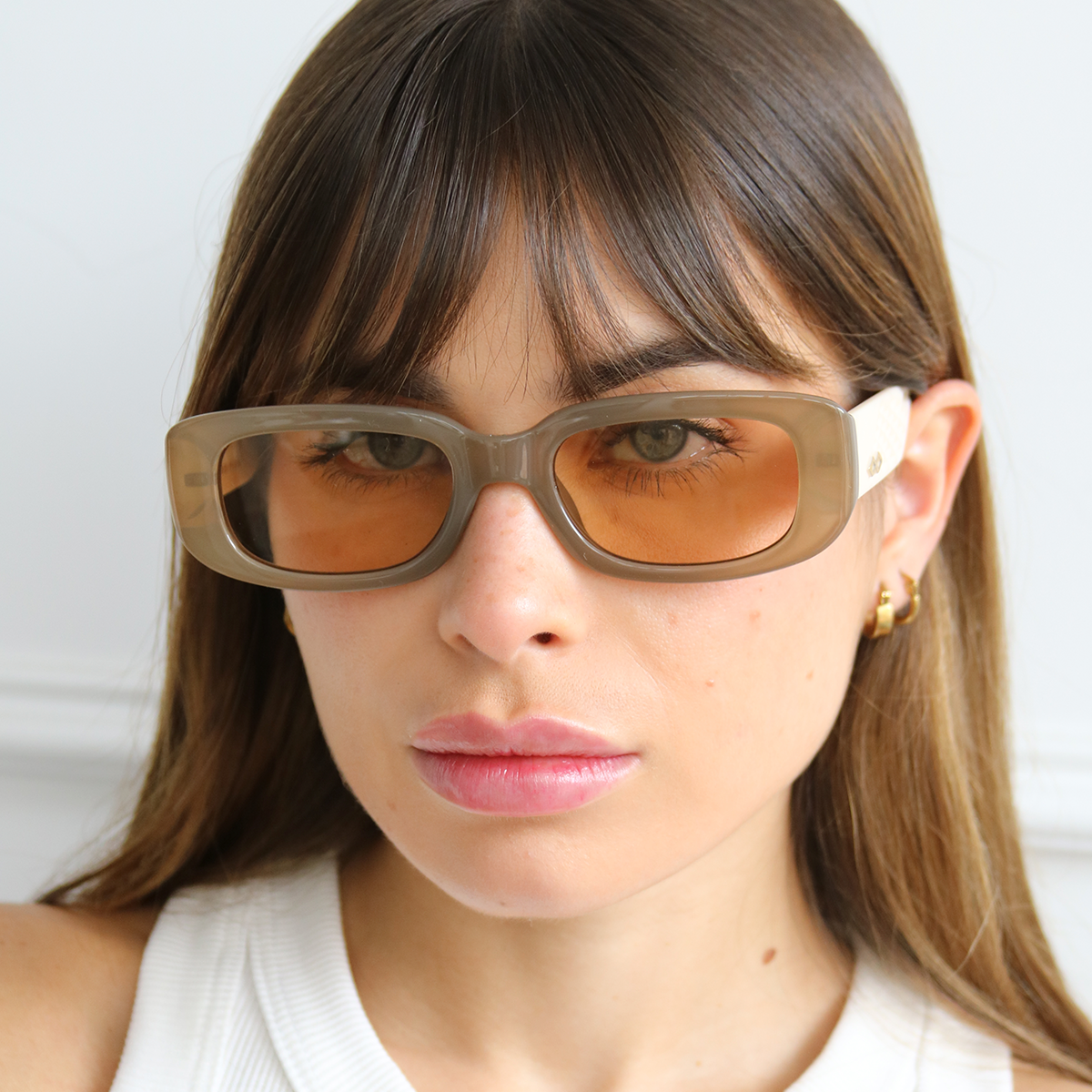New York 3D Milky Brown Bone Lente Tostado