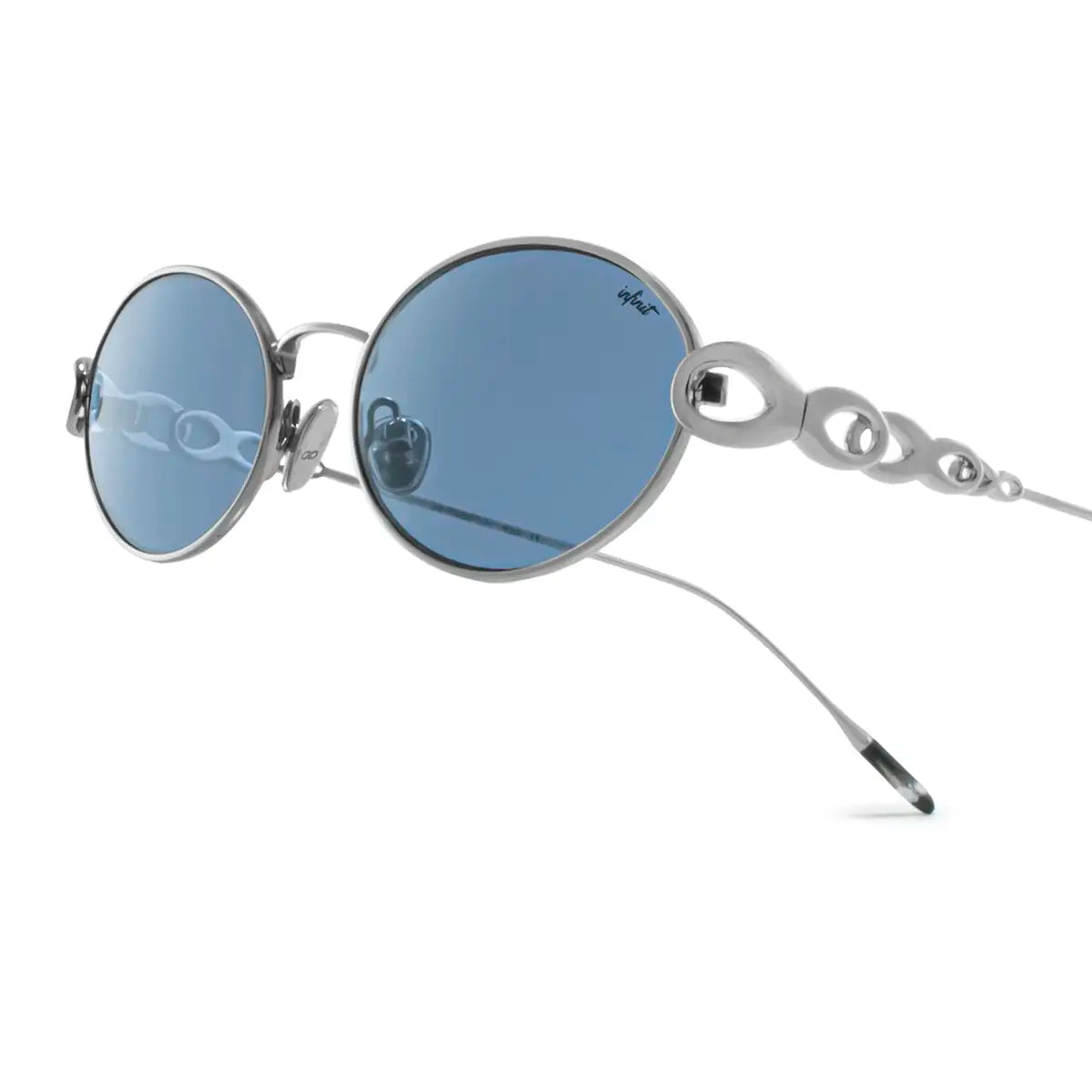 Namib Plateado Lente Azul