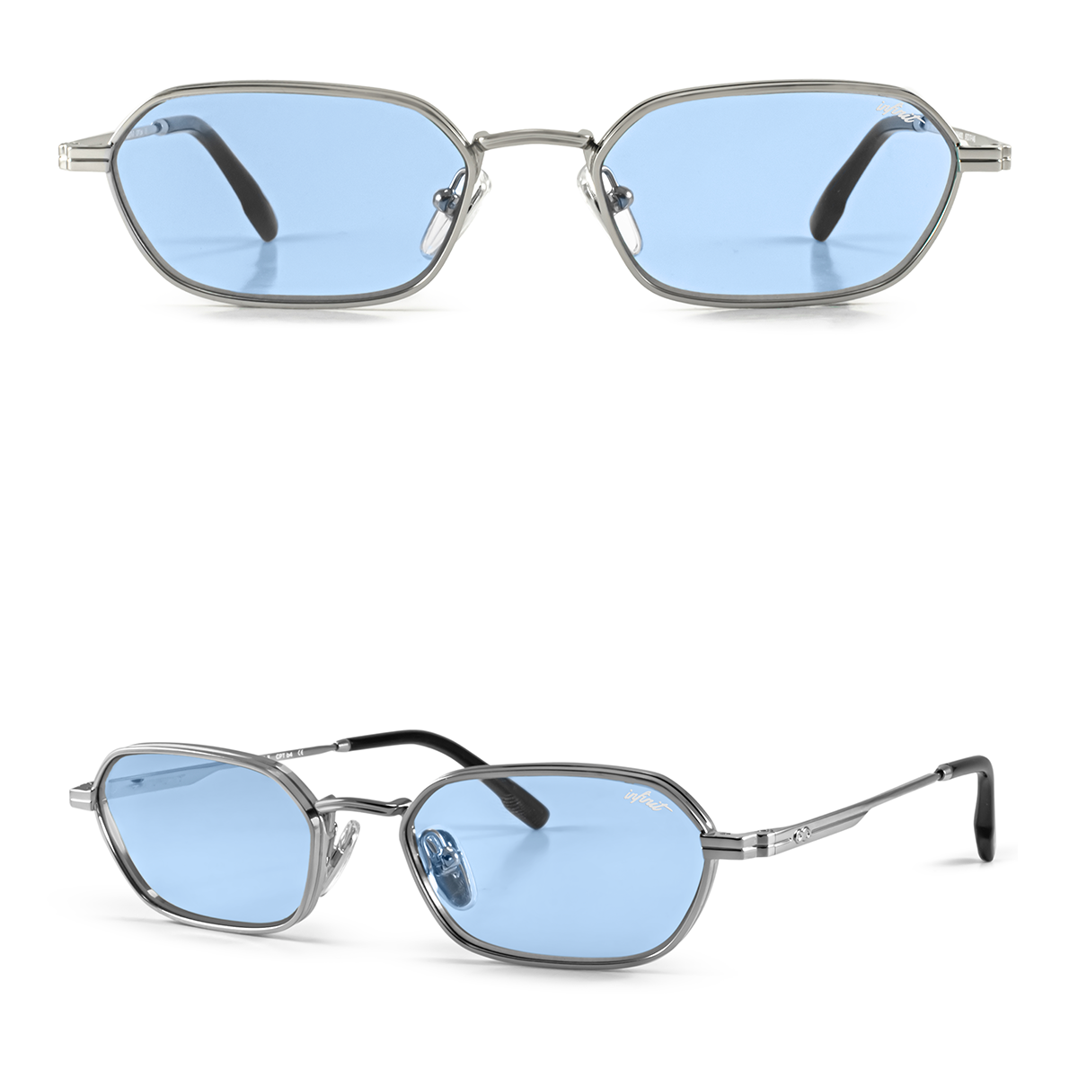 Naoki Plateado Lente Celeste