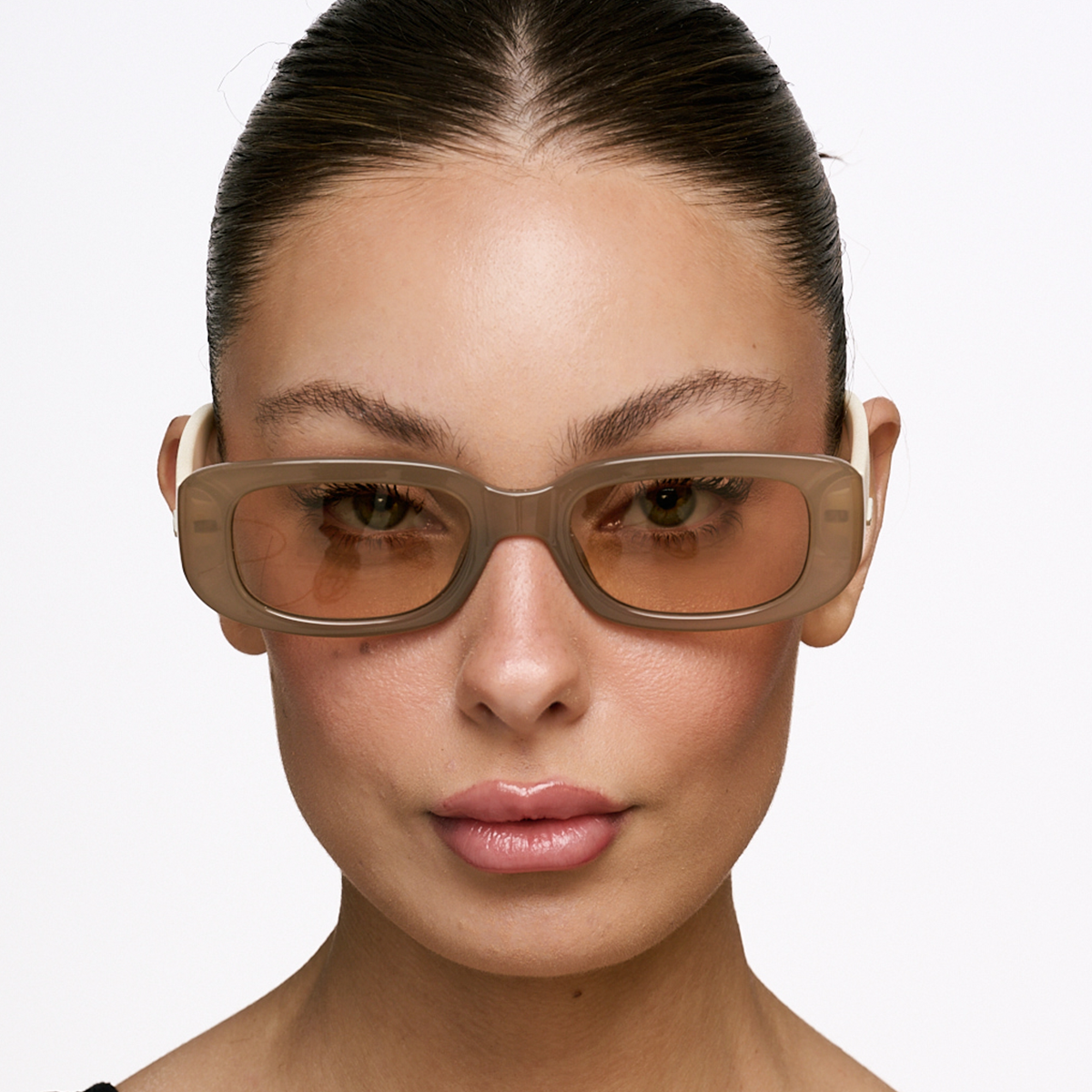 New York 3D Milky Brown Bone Lente Tostado