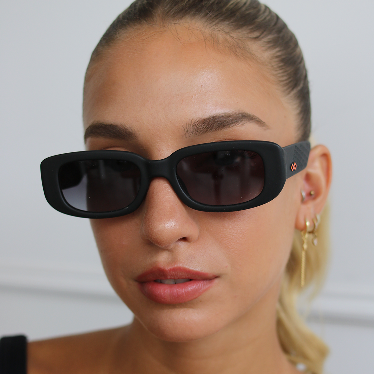 New York 3D Negro Mate Grafito Lente Gris Degrade