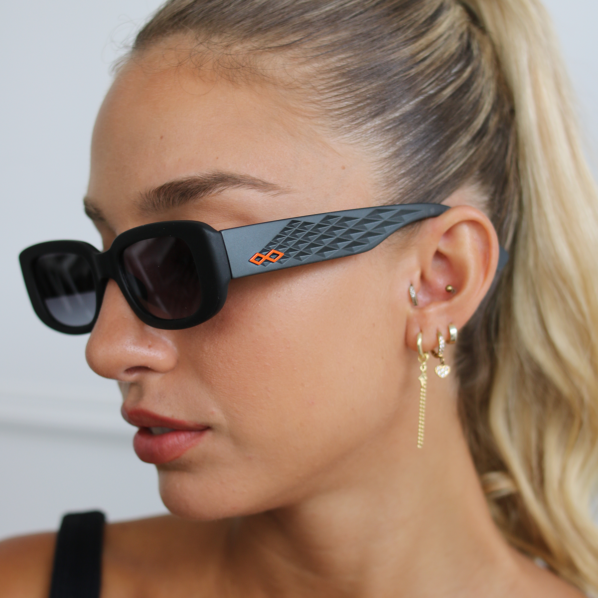 New York 3D Negro Mate Grafito Lente Gris Degrade