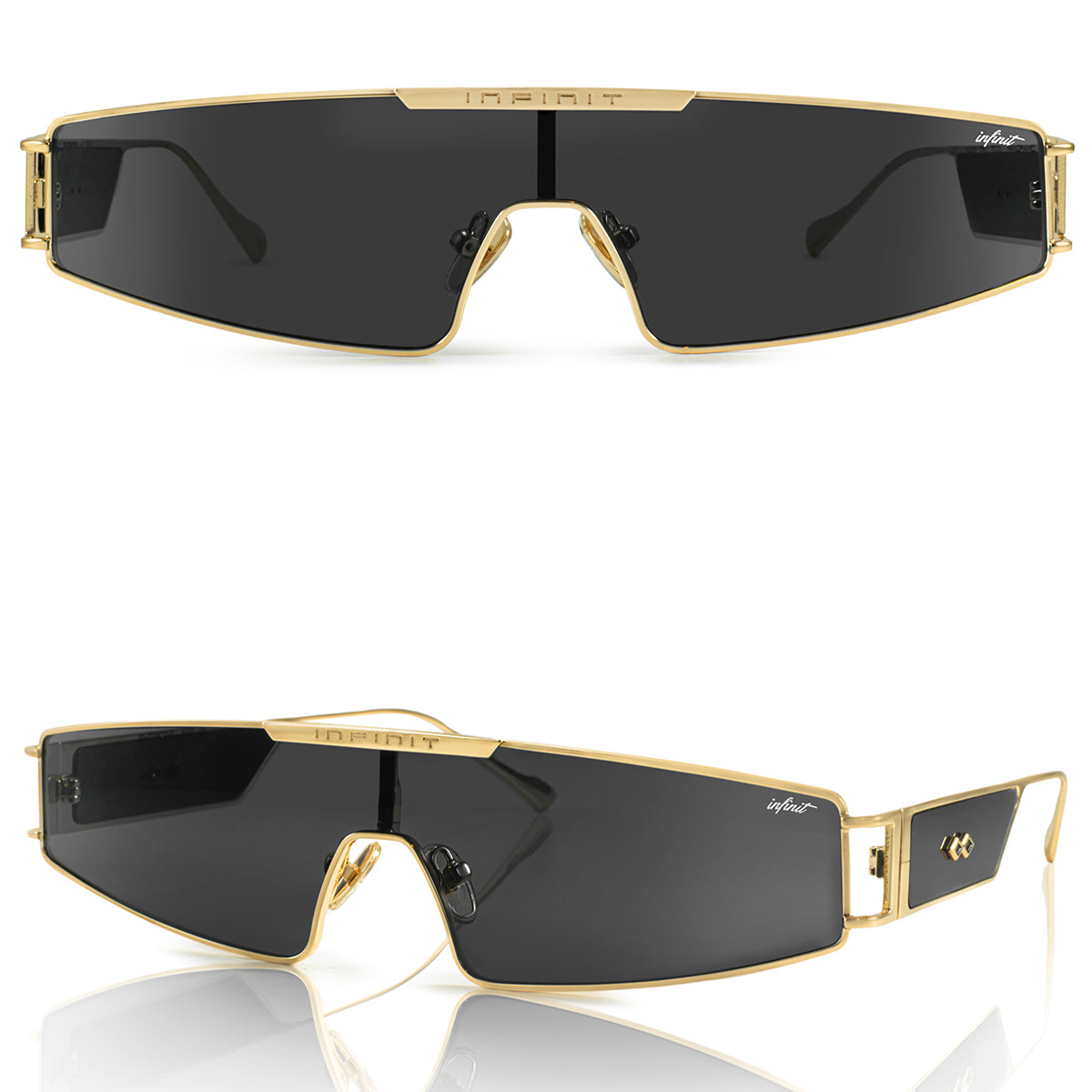 Panoramic Dorado Lente Gris Infinit