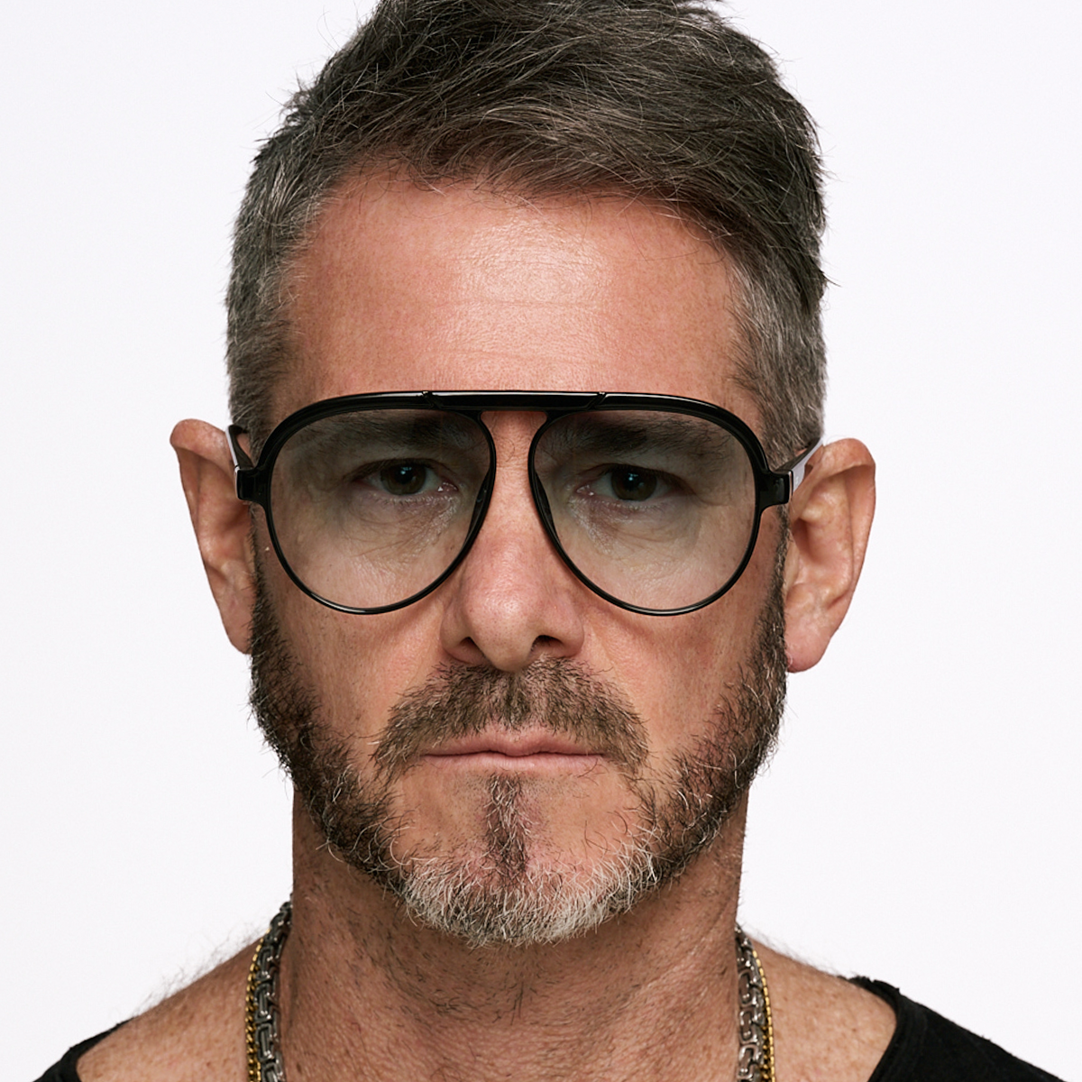 Paris Negro Brillo Lente Verde Degrade