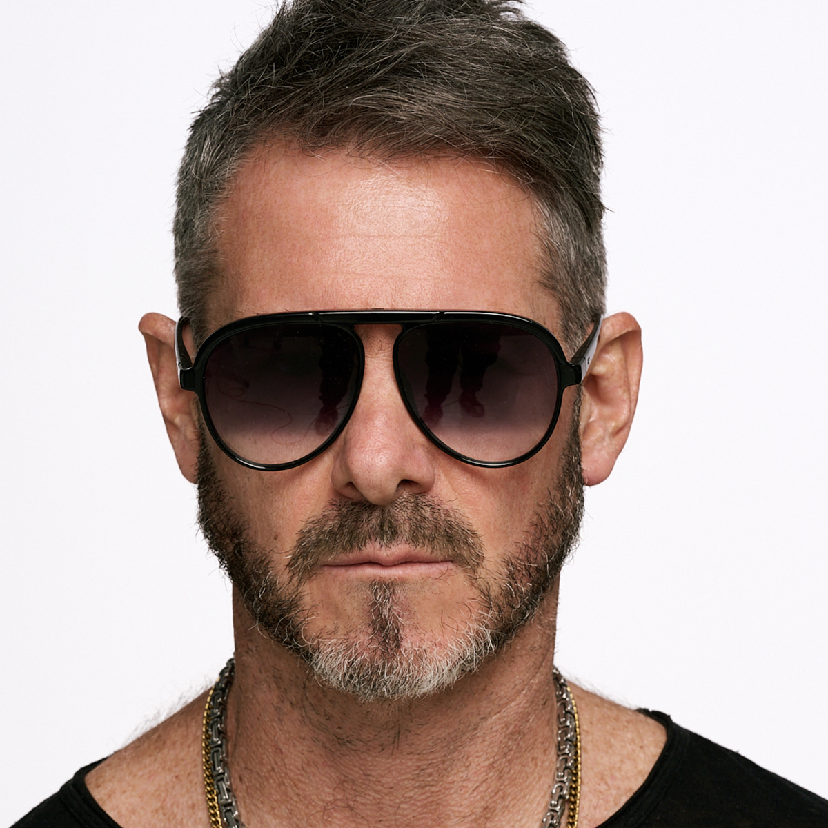 Paris Negro Brillo Lente Gris Horizon