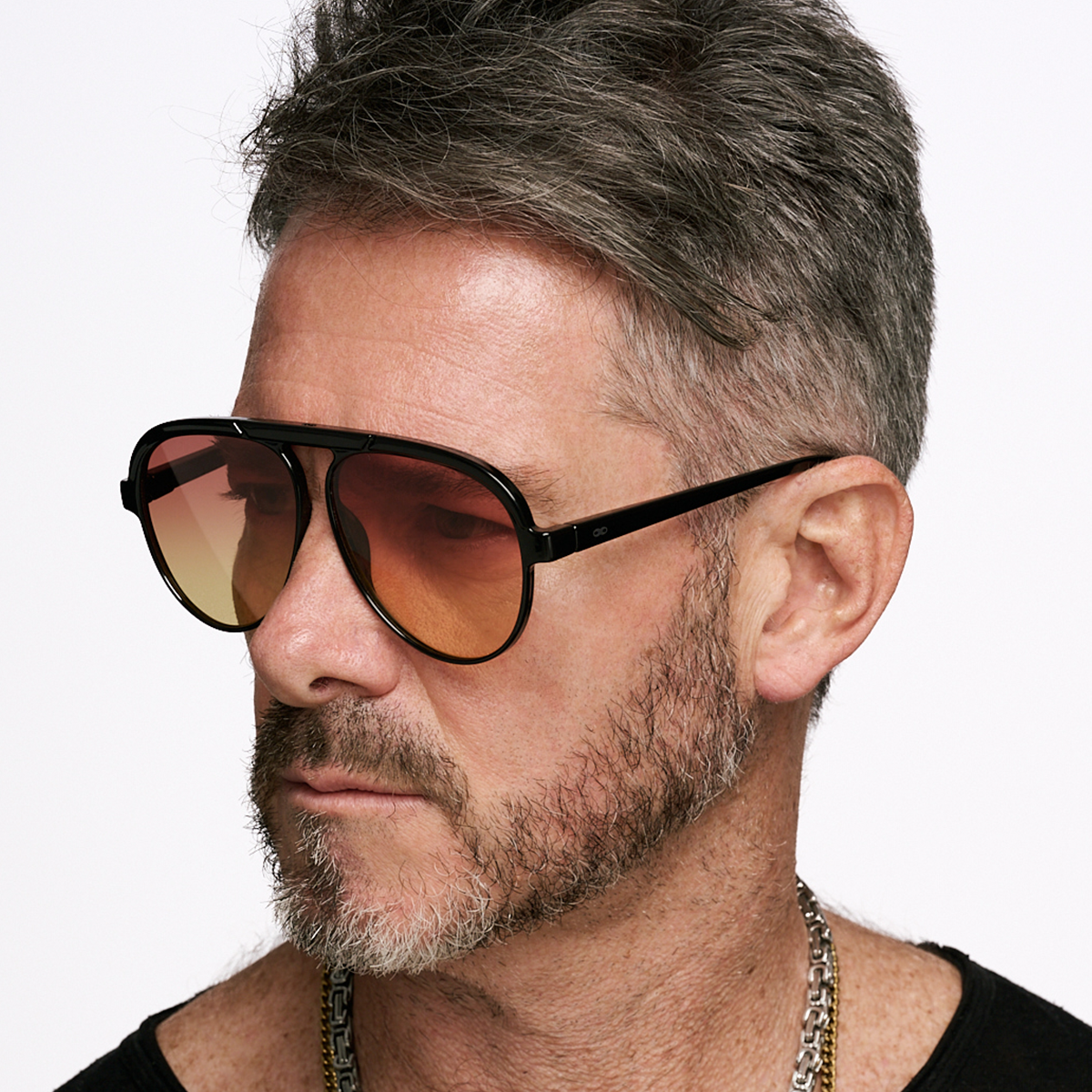 Paris Negro Brillo Lente Sunset Degradé