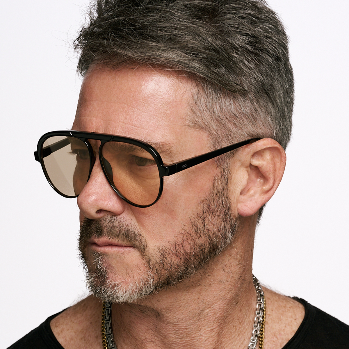 Paris Negro Brillo Lente Tostado