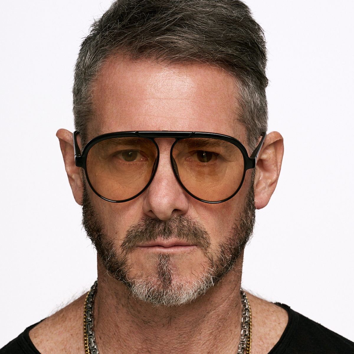 Paris Negro Brillo Lente Tostado