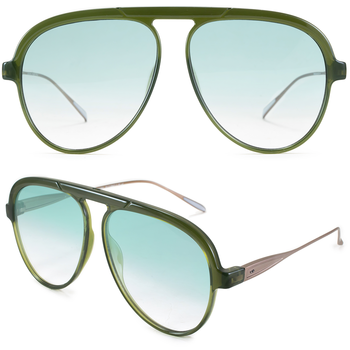 Paris Metal Milky Olive Lente Oliva Degrade