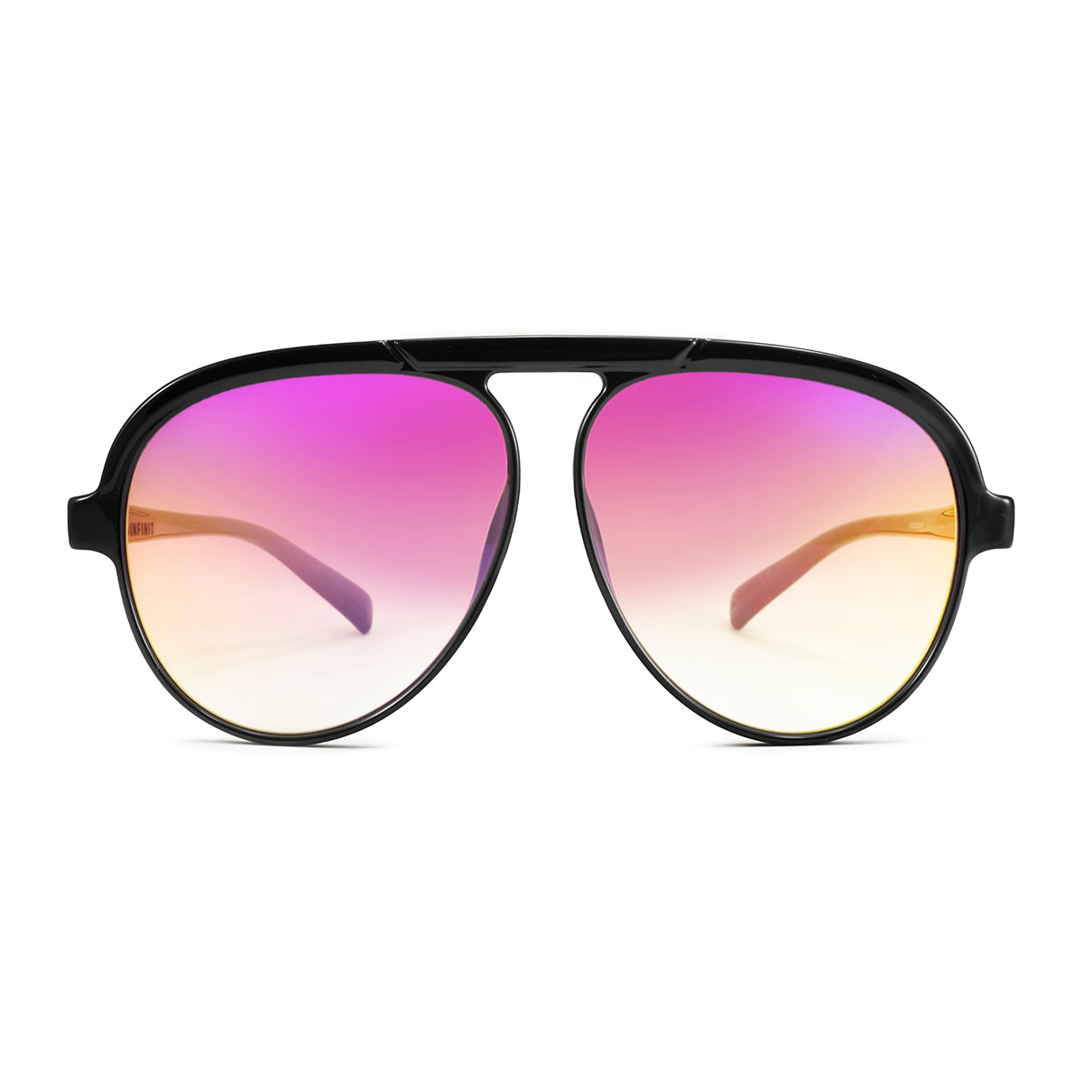 Anteojos De Sol Paris Negro Brillo Lente Suave Espejada Candy