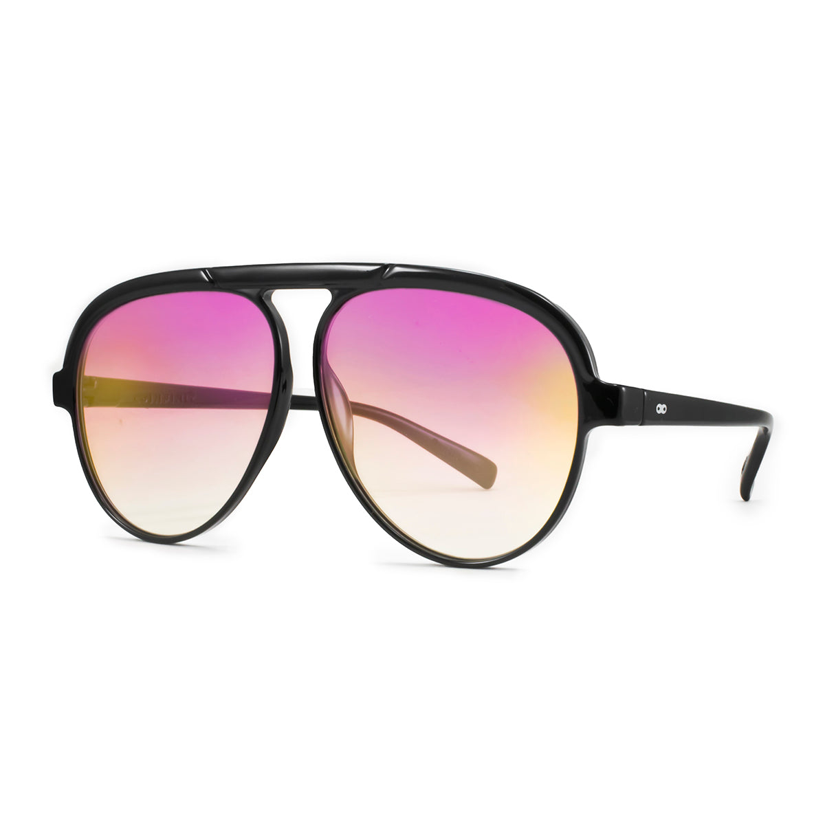 Anteojos De Sol Paris Negro Brillo Lente Suave Espejada Candy