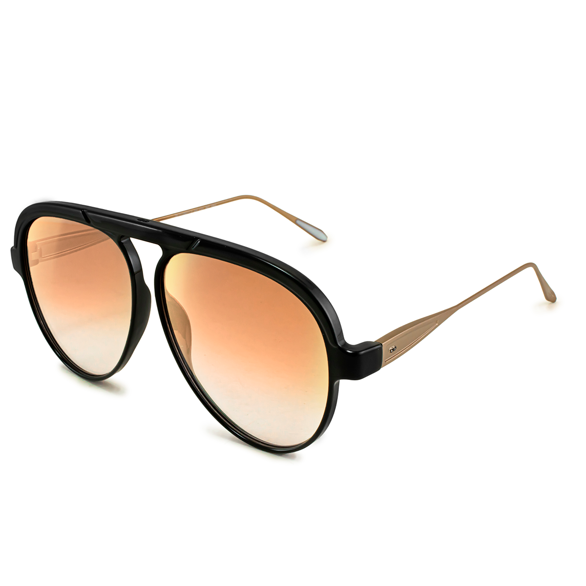 Paris Metal Negro Brillo Lente Suave Espejada Naranja Degrade