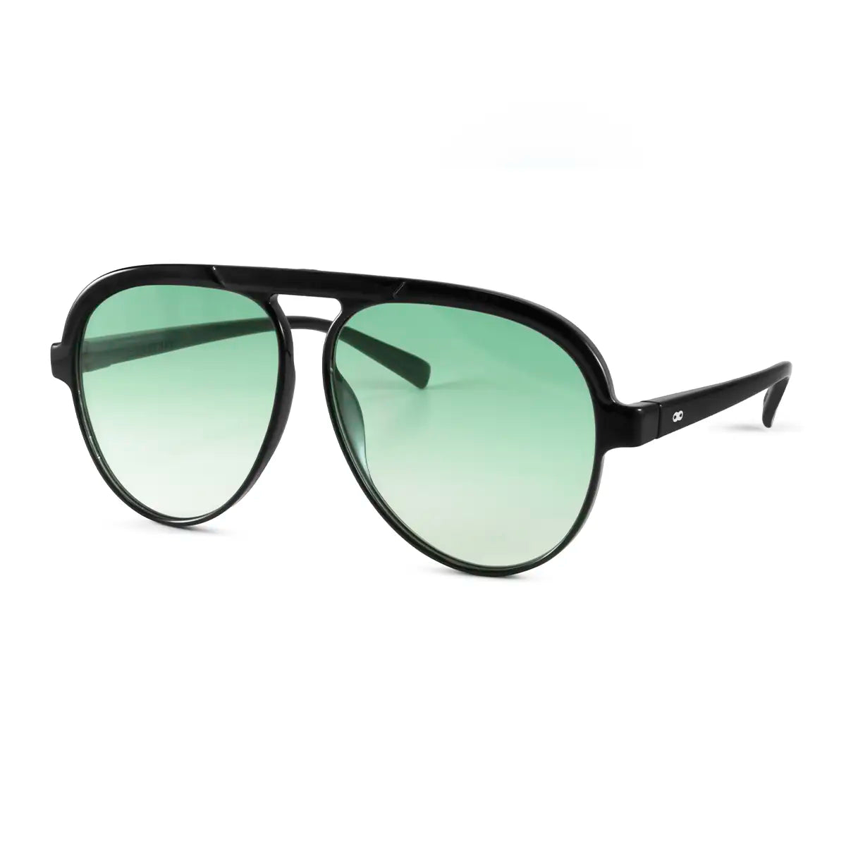 Paris Negro Brillo Lente Verde Degrade