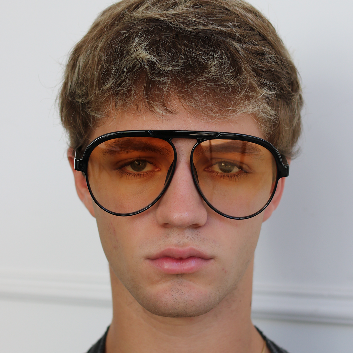 Paris Negro Brillo Lente Naranja Degradé