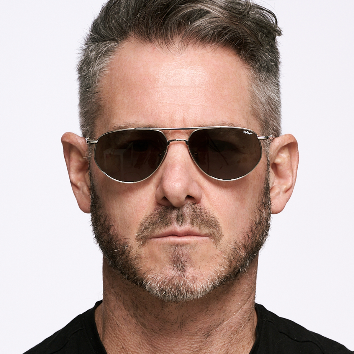 Petra Plateado Lente Verde