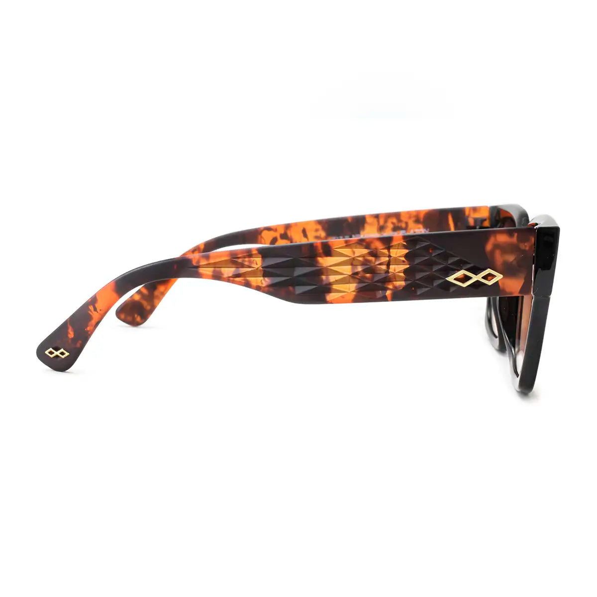 Platon 3D Negro Brillo Carey Lente Azul Degrade