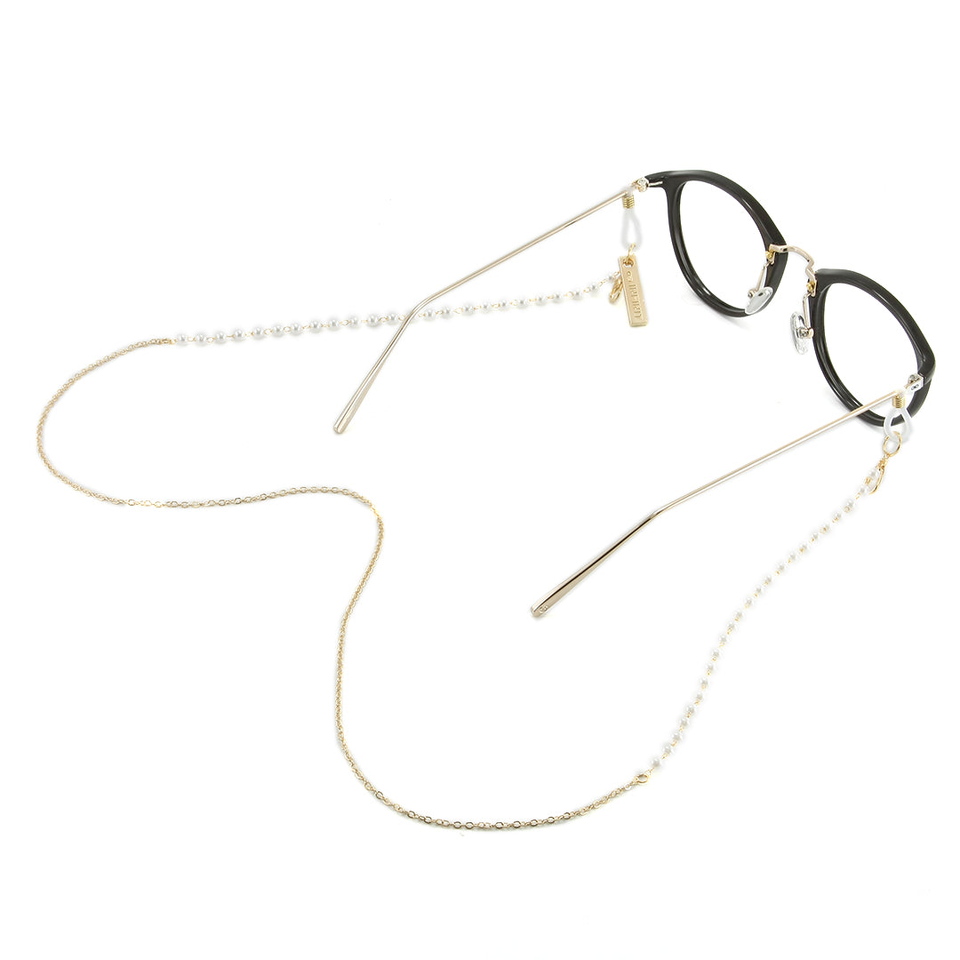 Holders Metálica Fina Dorada Con Perlas | Vista 2 | Infinit Eyewear