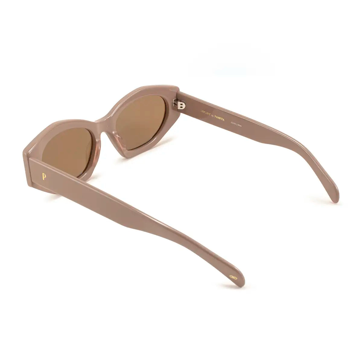 Anteojos De Sol Sainte Marie Coral Lente Marron By Pampita