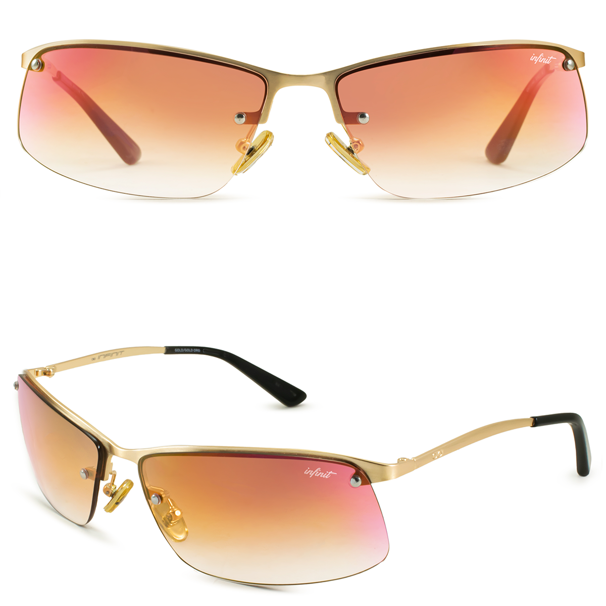 Santorini Dorado Lente Espejada Dorada By Cale