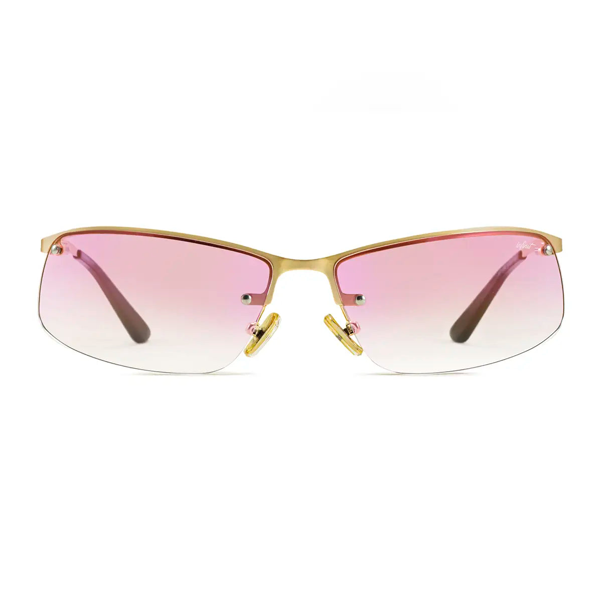 Anteojos De Sol Santorini Dorado Lente Rosa Degrade By Cale Infinit