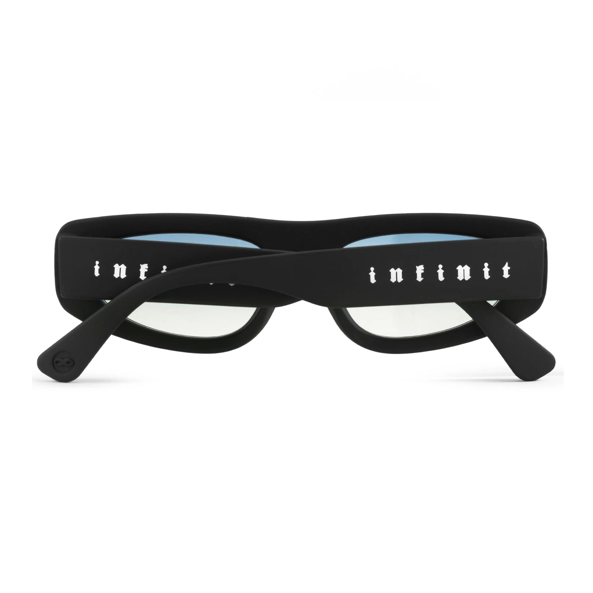 Shanghai Negro Mate Lente Suave Espejada Azul Degrade Gotic Silver