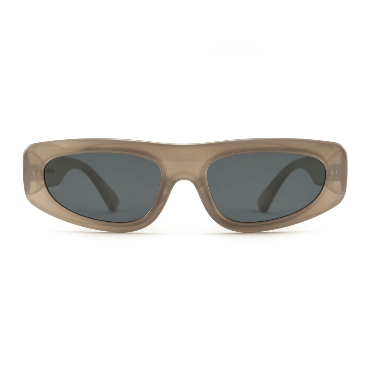 Anteojos De Sol Shanghai Milky Brown Lente Gris Snake Edicion Limitada