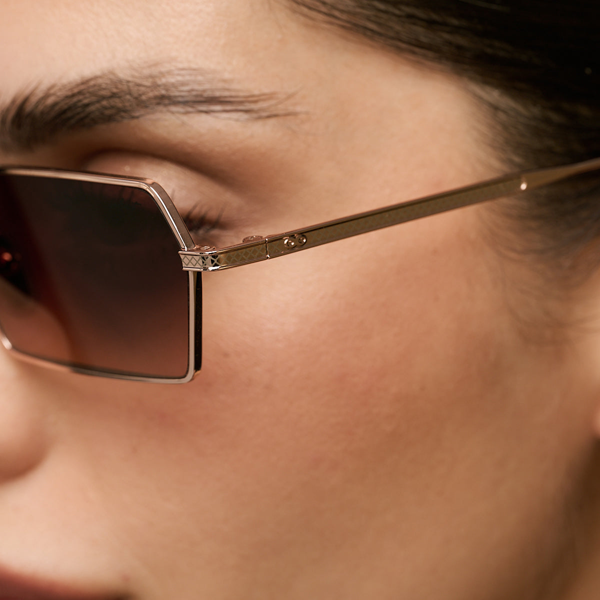 Tenere Dorado Rosado Lente Marron Degrade