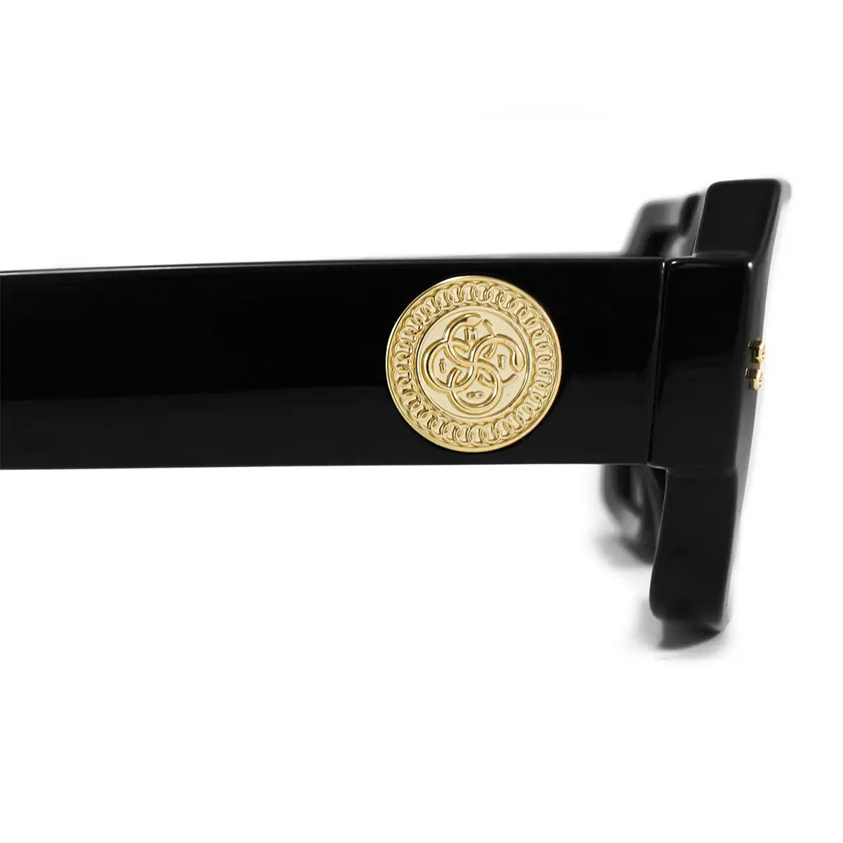 Bronx Negro Brillo Lente Gris Uroboro Metal