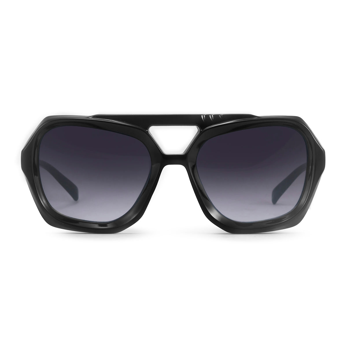 Tiger Negro Brillo Lente Gris Degrade