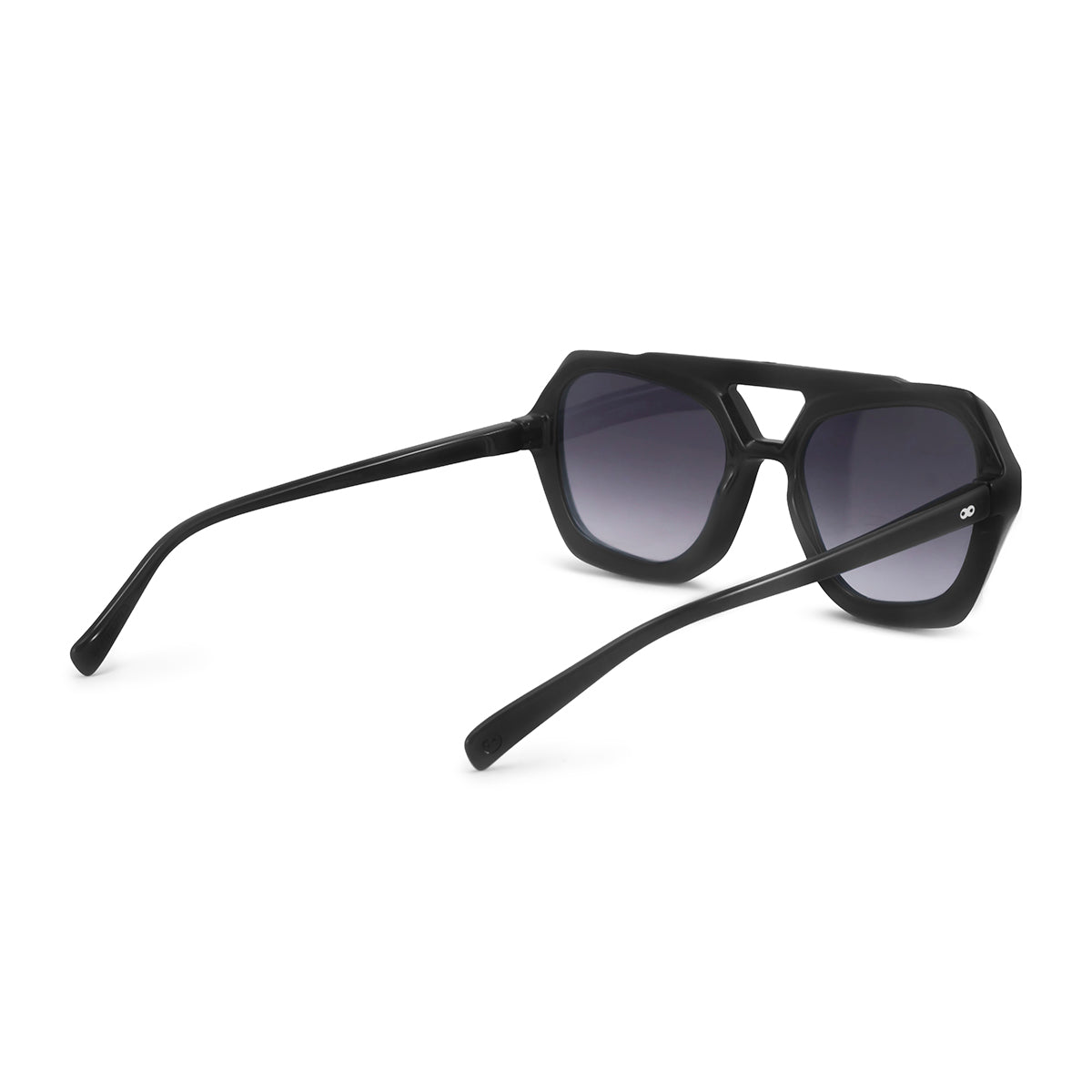 Tiger Negro Brillo Lente Gris Degrade - Anteojos de Sol