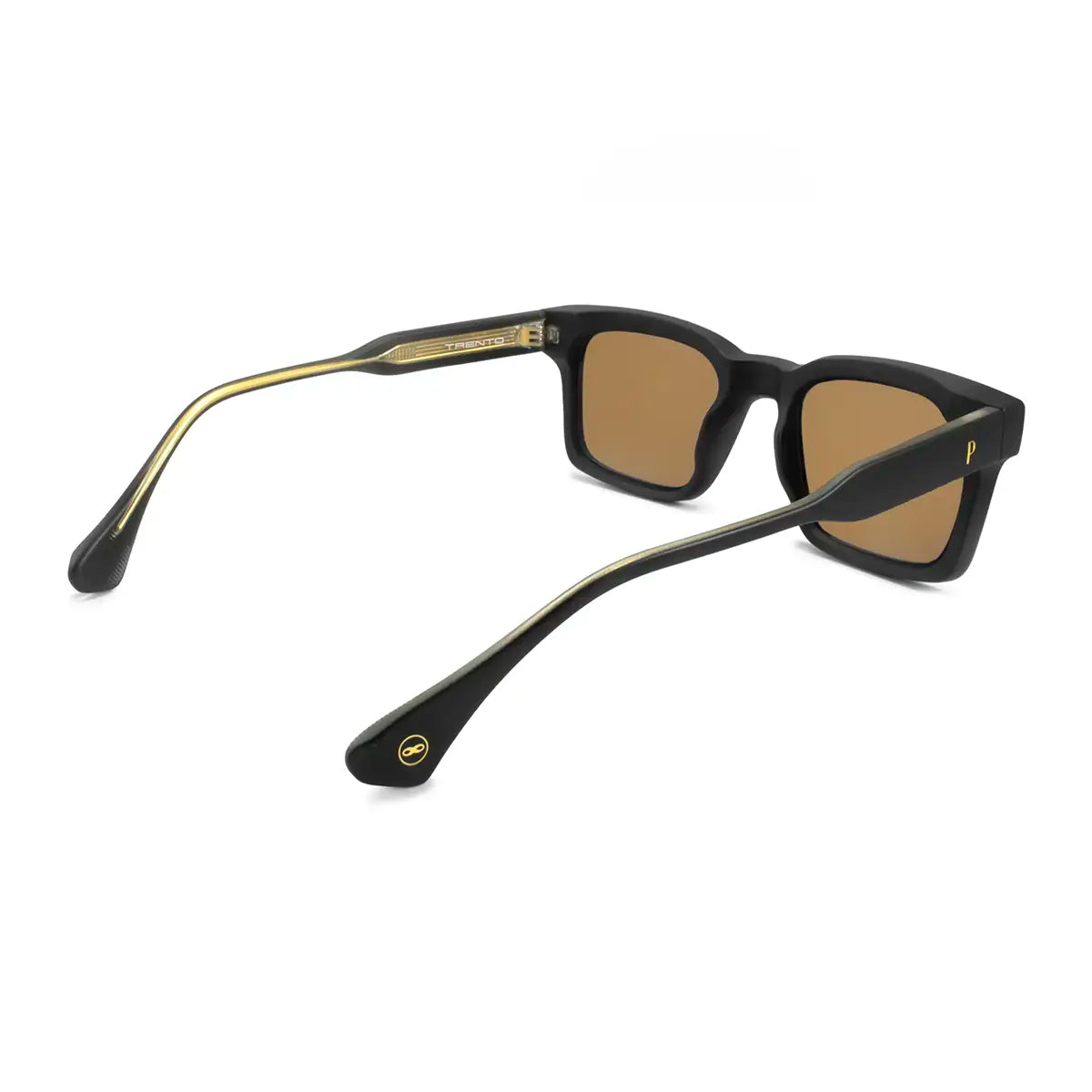 Anteojos De Sol Trento Negro Mate Lente Marron By Pampita