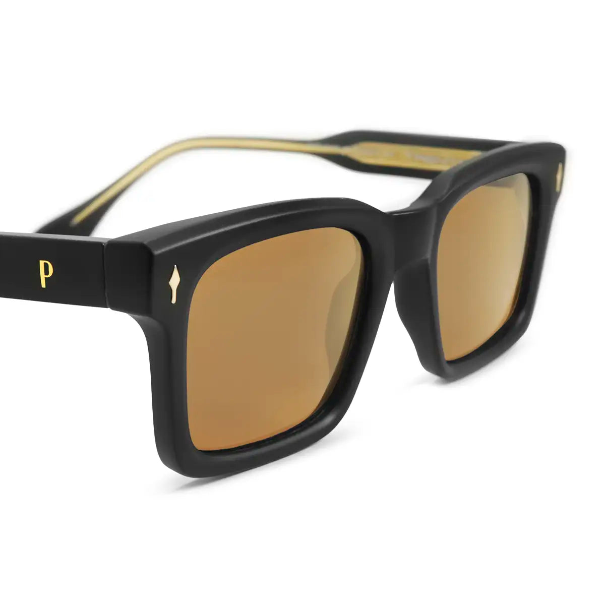 Anteojos De Sol Trento Negro Mate Lente Marron By Pampita