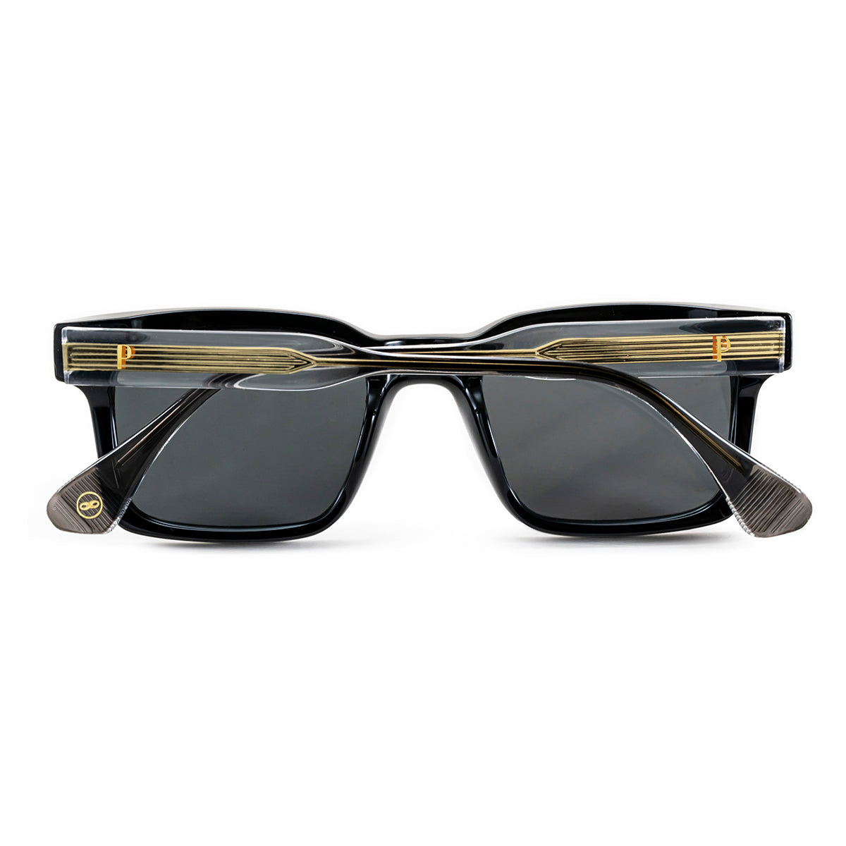 Trento Negro Brillo Lente Gris By Pampita