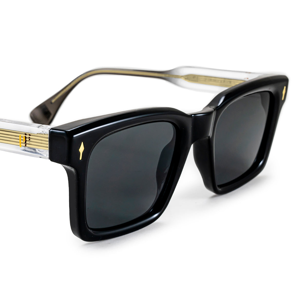 Trento Negro Brillo Lente Gris By Pampita