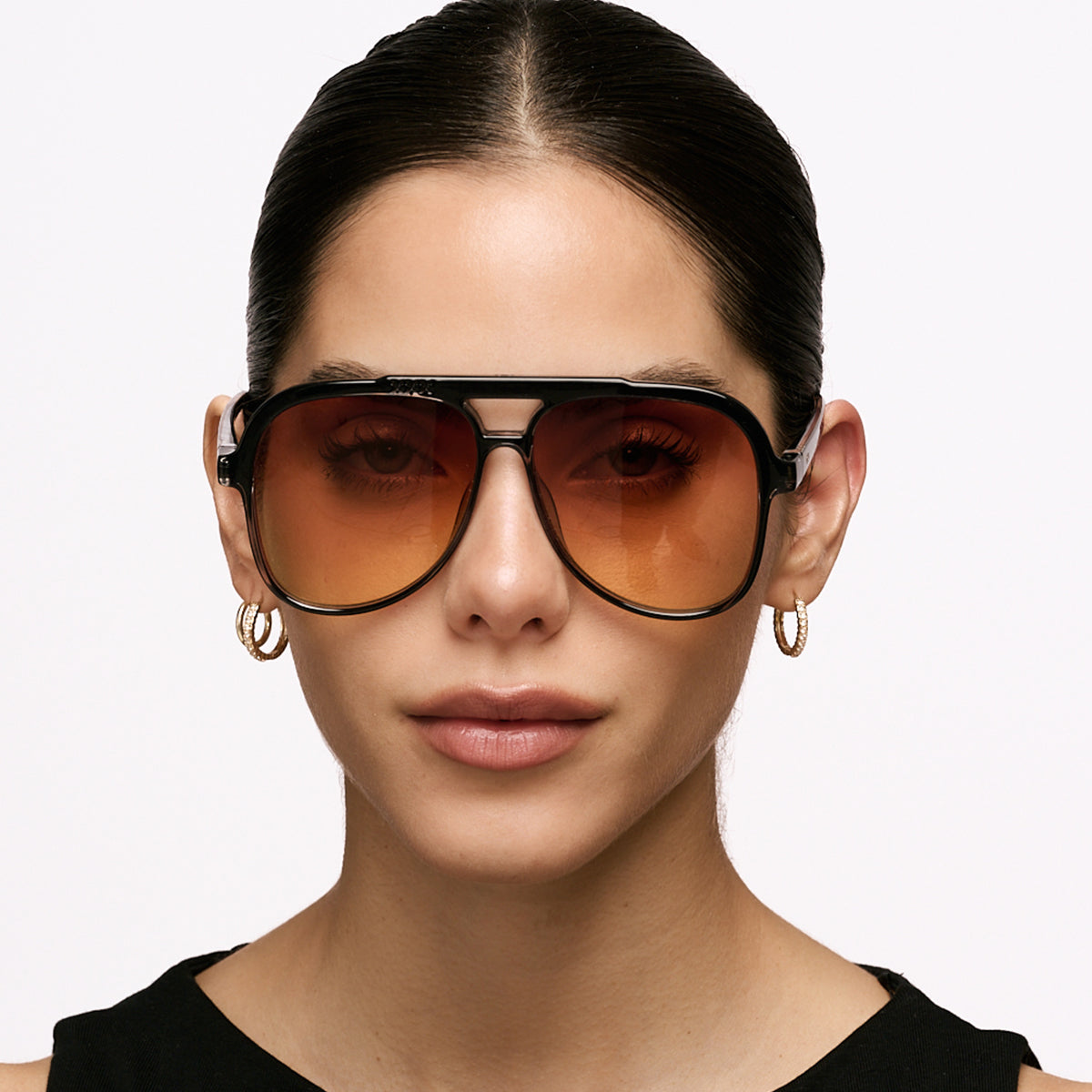 Triple Xxx Translucido Negro Lente Sunset Degrade