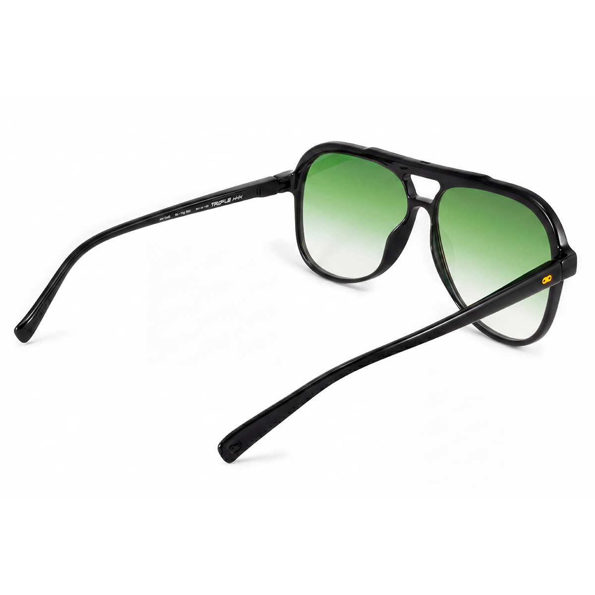 Triple Xxx Negro Brillo Lente Oliva Degrade