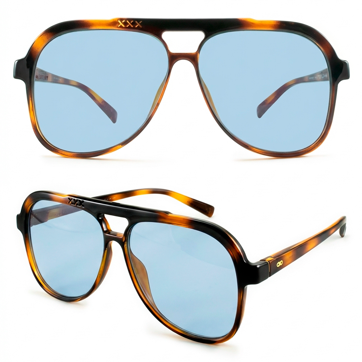 Triple Xxx Carey Lente Celeste - imagen 1