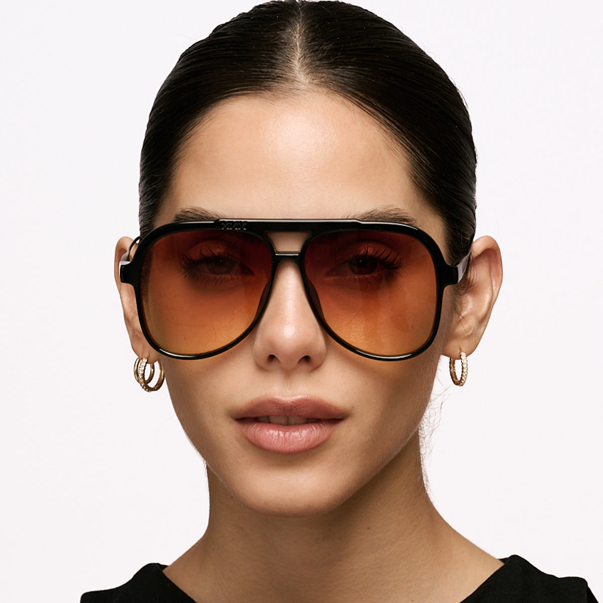 Triple Xxx Metal Negro Brillo Lente Sunset