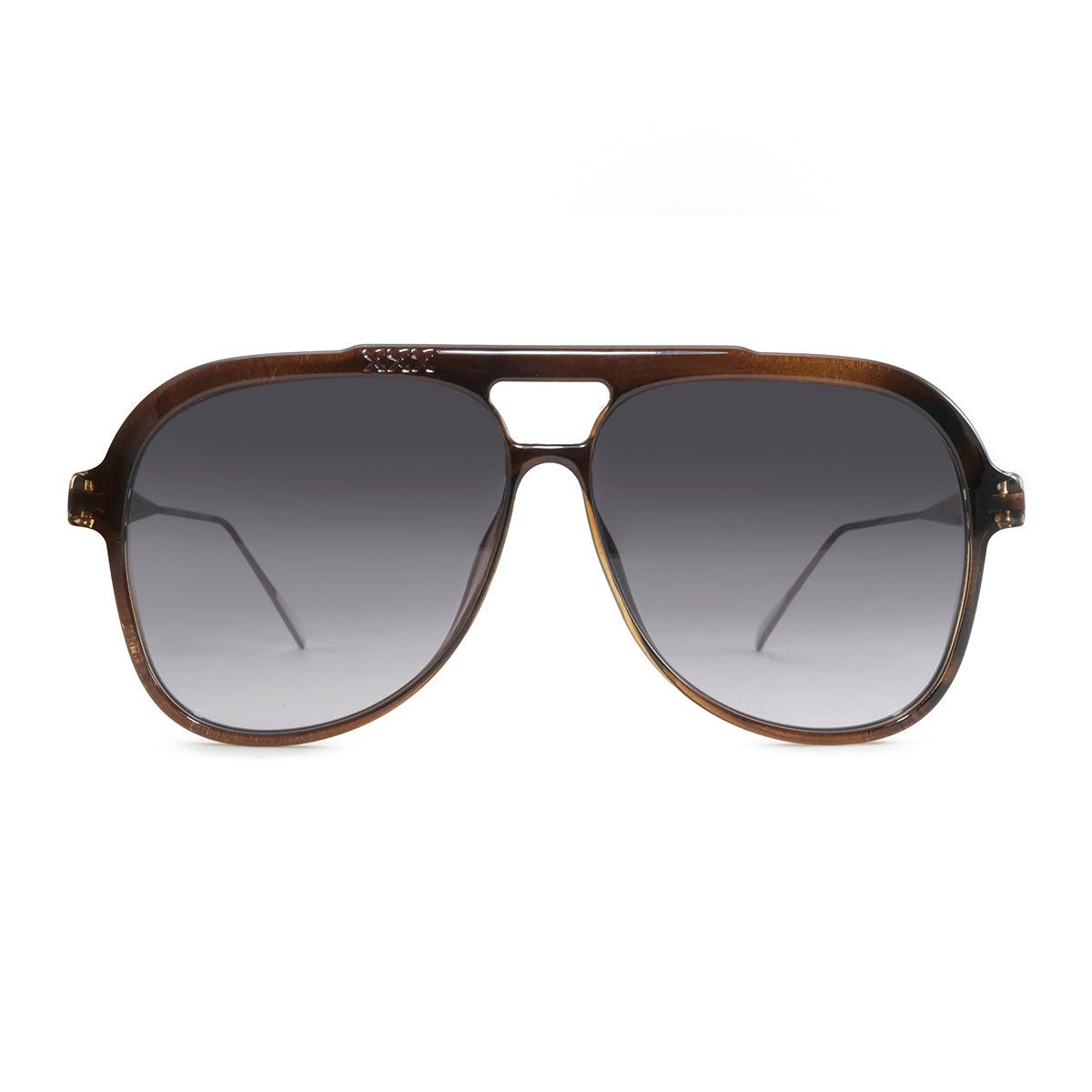 Triple Xxx Metal Translucido Marron Lente Gris Degrade