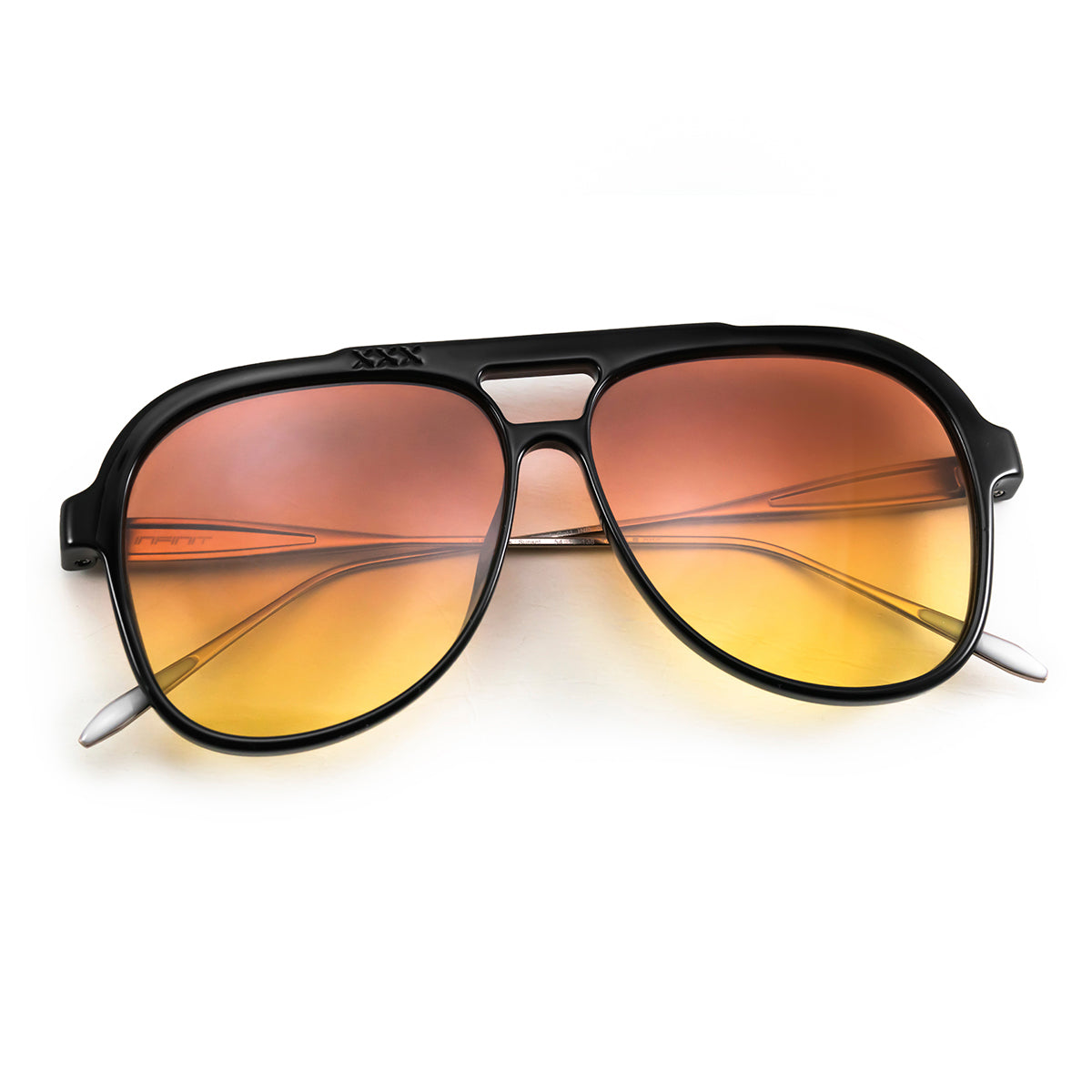 Triple Xxx Metal Negro Brillo Lente Sunset