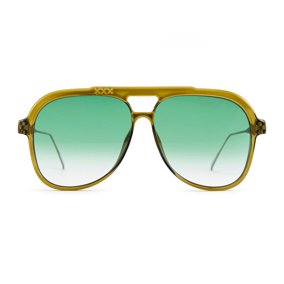 Triple Xxx Metal Oliva Lente Verde Degrade