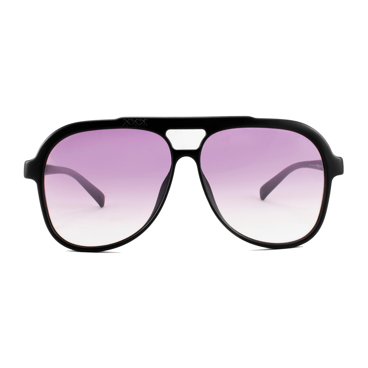 Triple Xxx Negro Mate Lente Purpura Degrade