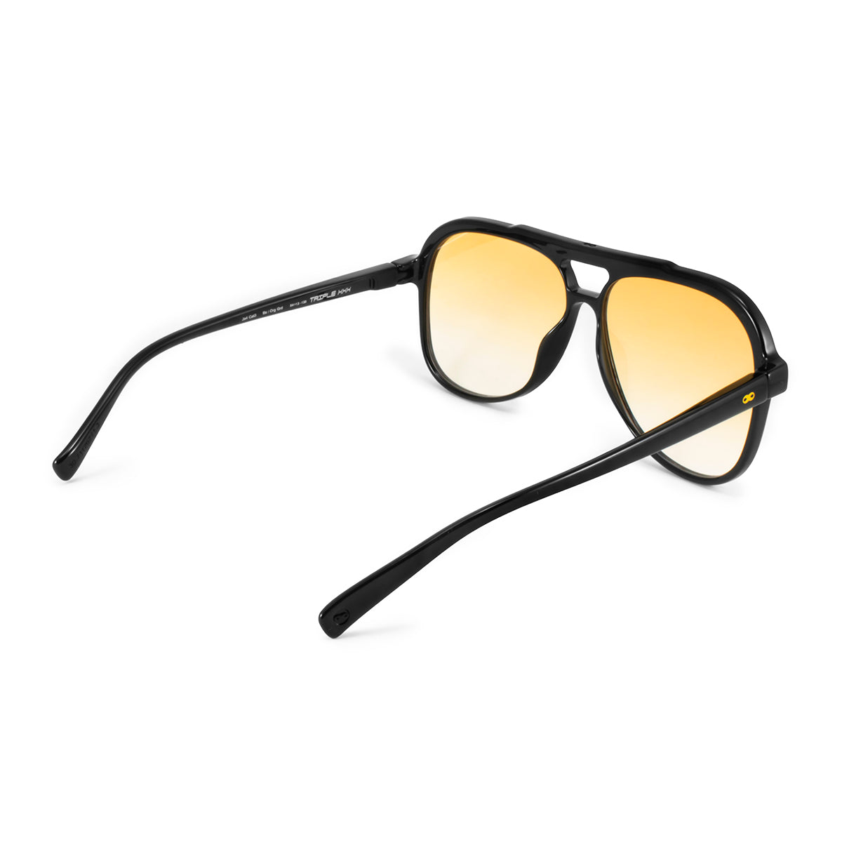 Triple Xxx Negro Brillo Lente Naranja Degrade