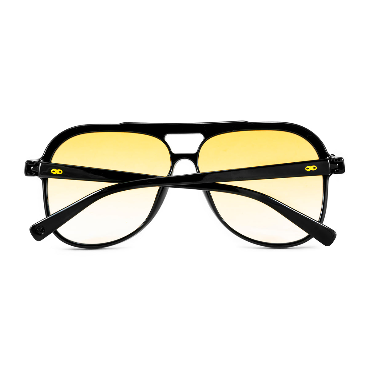 Triple Xxx Negro Brillo Lente Naranja Degrade