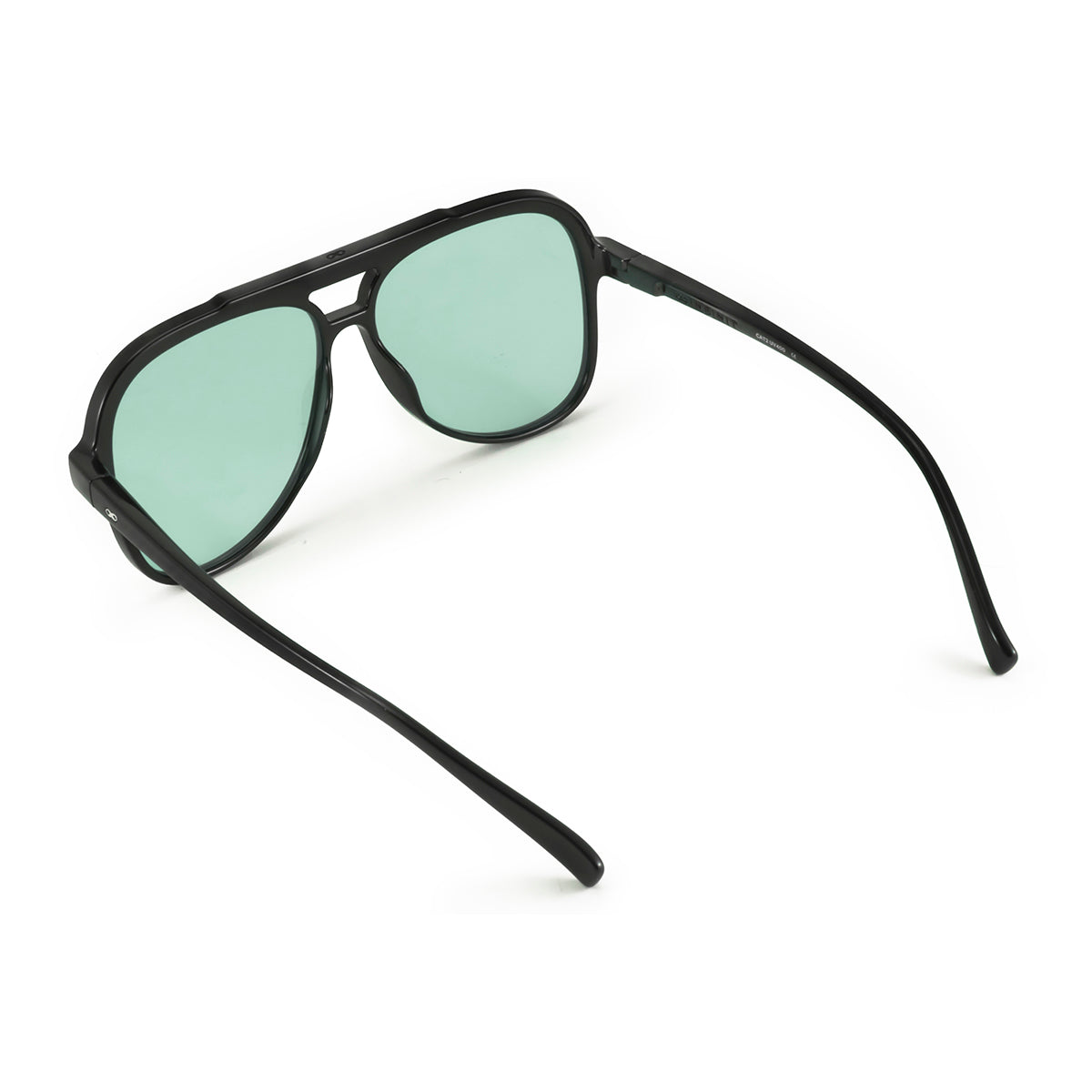 Triple Xxx Negro Brillo Lente Turquesa