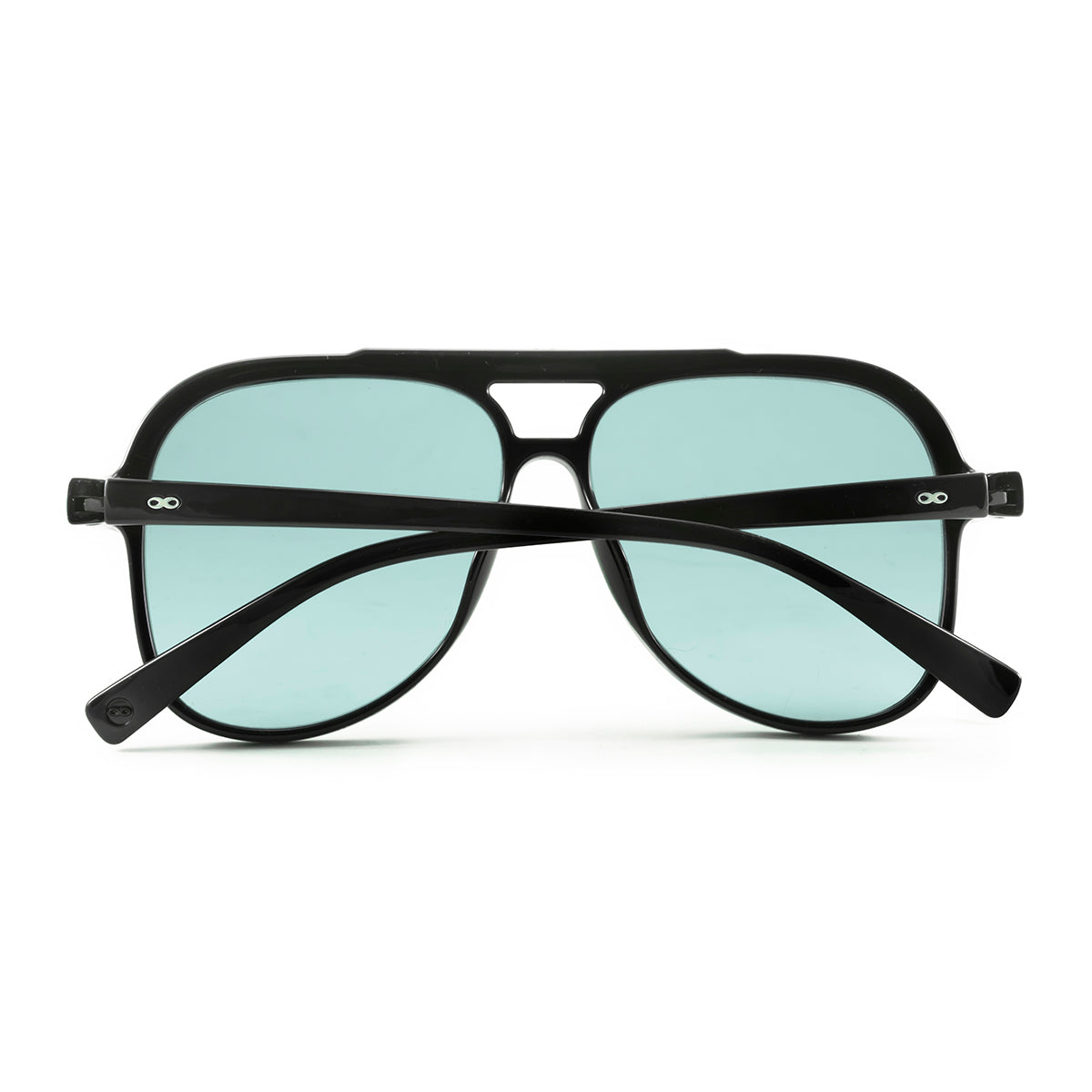 Triple Xxx Negro Brillo Lente Turquesa
