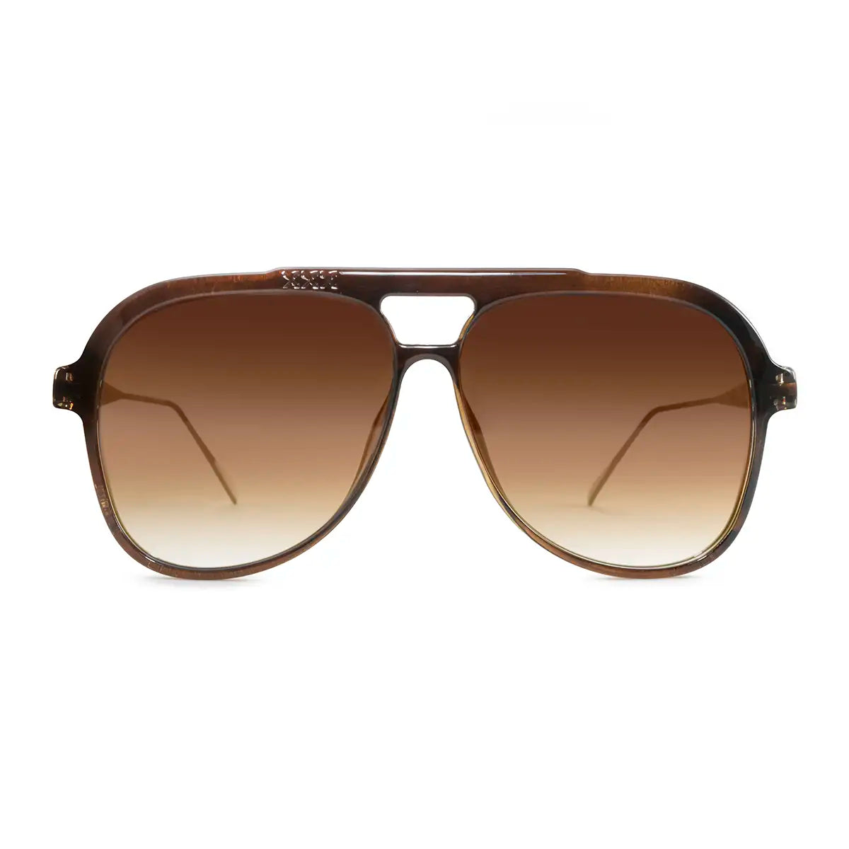 Triple Xxx Metal Translucido Marron Lente Marron Degrade