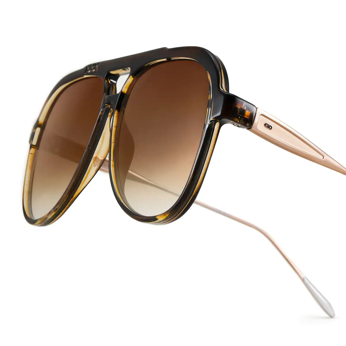 Triple Xxx Metal Translucido Marron Lente Marron Degrade